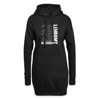 2ème Examen d’Etat en Enseignement - Sweat-shirt à capuche long Femme - noir - Devant