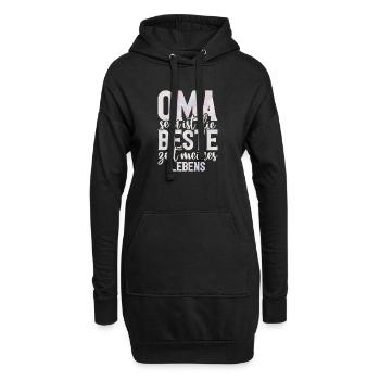 Oma Sein Ist Die Beste Zeit Meines Lebens - Hoodie-Kleid - Schwarz - Vorne
