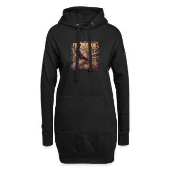 Fasane Fasan - Hoodie-Kleid - Schwarz - Vorne
