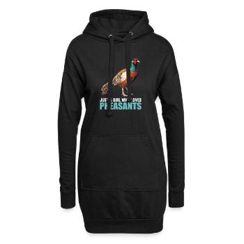 Faisans Faisan - Sweat-shirt à capuche long Femme - noir - Devant