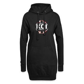 Voici ma déclaration de loisir pour élever des poissons d’étang avec des carpes koi - Sweat-shirt à capuche long Femme - noir - Devant