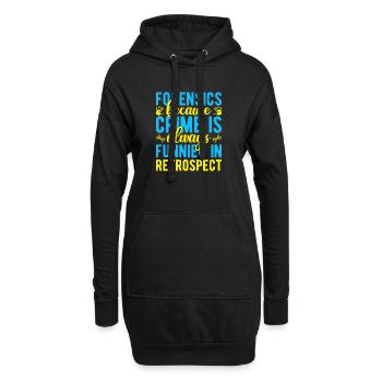 Criminalité majeure en sciences médico-légales est plus drôle - Sweat-shirt à capuche long Femme - noir - Devant