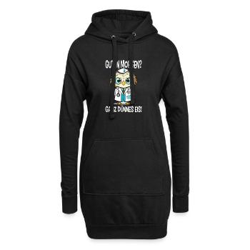 Pflegerin Geschenke Pflege Lustig Krankenpflegerin - Hoodie-Kleid - Schwarz - Vorne