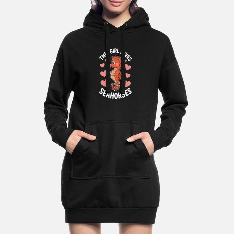 Seepferdchen Spruch Lustiges Seepferdchen Geschenk Hoodie-Kleid