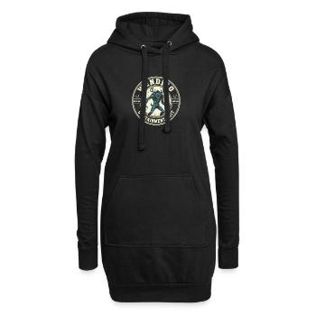 Unité de confinement Wendigo Mythe Drôle Wendigo - Sweat-shirt à capuche long Femme - noir - Devant