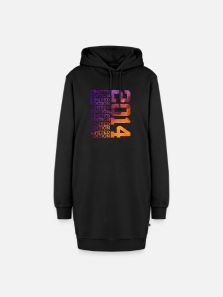 12 Jahre LIMITED EDITION 2014 12. Geburtstag - Hoodie-Kleid - Schwarz