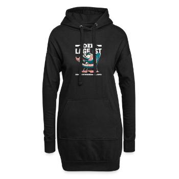 L’endroit est le poisson ivre - Sweat-shirt à capuche long Femme - noir - Devant