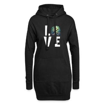 Gottesanbeterinnen Gottesanbeterin - Hoodie-Kleid - Schwarz - Vorne