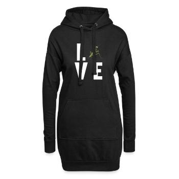 Gottesanbeterinnen Gottesanbeterin - Hoodie-Kleid - Schwarz - Vorne
