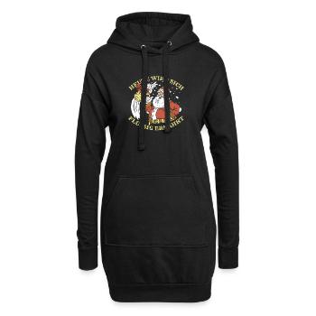 Tir à l’arc Tir à l’arc Tir à l’arc - Sweat-shirt à capuche long Femme - noir - Devant