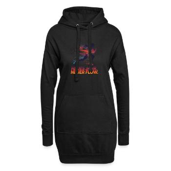 Nouvel An Nouvel Flow Coureur Motivation Jogging - Sweat-shirt à capuche long Femme - noir - Devant