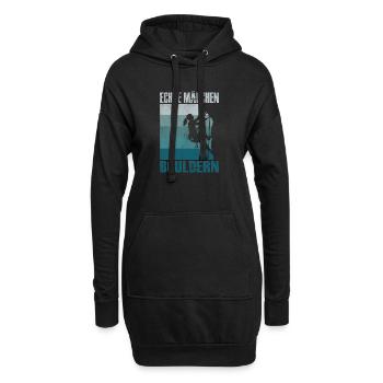 Cadeaux de bloc Escaladeur Escalader Boulderer - Sweat-shirt à capuche long Femme - noir - Devant