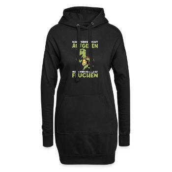 Jogging, Coureur Cadeau, Sport, Forme physique - Sweat-shirt à capuche long Femme - noir - Devant