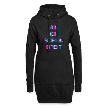 Hardtekk Tekk - Hoodie-Kleid - Schwarz - Vorne