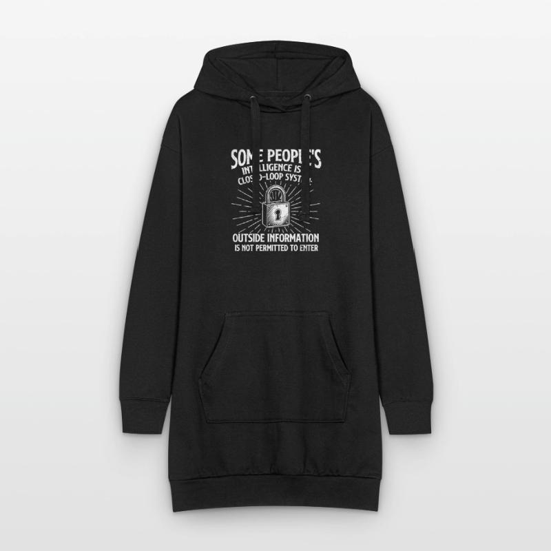 Some People’s Intelligence Closed Loop Sarcasm Hoodie Dress