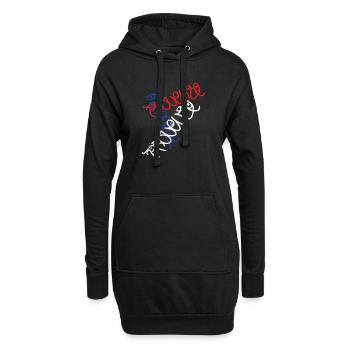 Kreatives Provence Frankreich T-Shirt - Hoodie-Kleid - Schwarz - Vorne