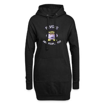 Tauchen Taucher Schnorcheln Sporttaucher - Hoodie-Kleid - Schwarz - Vorne