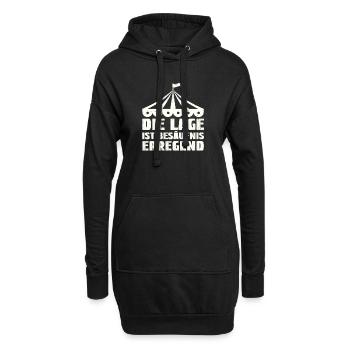Die Lage ist Besaufniserregend - Hoodie-Kleid - Schwarz - Vorne