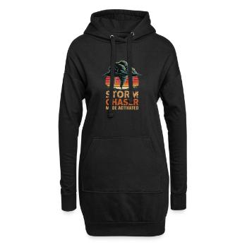  Storm Chaser Mode Activated Tornado Sturmjäger - Hoodie-Kleid - Schwarz - Vorne