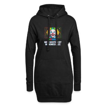 Le costume se trouve dans le bureau du carnaval du bureau principal - Sweat-shirt à capuche long Femme - noir - Devant