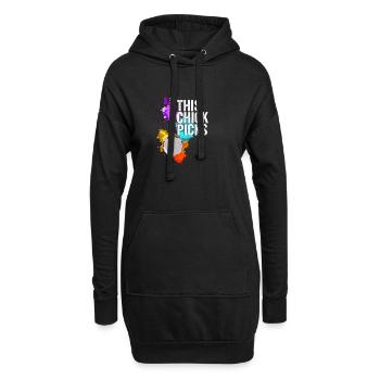 Banjo, das dieses Mädchen auswählt. - Hoodie-Kleid - Schwarz - Vorne