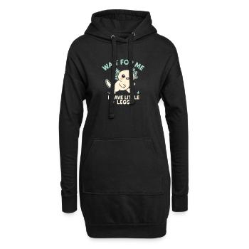 Axolotl disant un mème Humour Petites jambes drôles - Sweat-shirt à capuche long Femme - noir - Devant