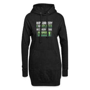 Mode de récupération de la chirurgie de la hanche actif - Sweat-shirt à capuche long Femme - noir - Devant