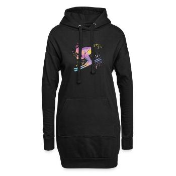 Ski alpin Sports d’hiver Ski nordique - Sweat-shirt à capuche long Femme - noir - Devant