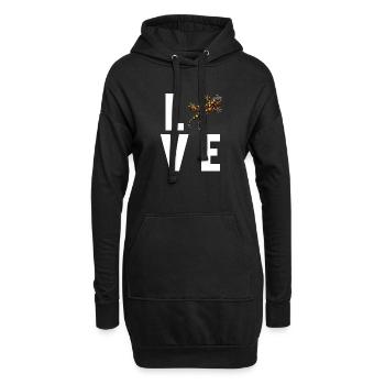 Salamandre de feu Salamandre - Sweat-shirt à capuche long Femme - noir - Devant