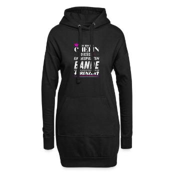 Chefin dieser Eingespielten Bande Chefin Geschenke - Sweat-shirt à capuche long Femme - noir - Devant