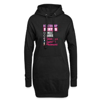 Relationship Status Pharmacist Pharmacy Technician - Hoodie Dress - black - Front