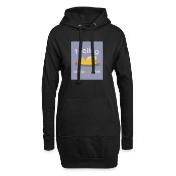Feeling Unproducktive – Duck Mood - Hoodie-Kleid - Schwarz - Vorne