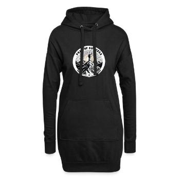 Gipfel des Erfolgs - Hoodie-Kleid - Schwarz - Vorne