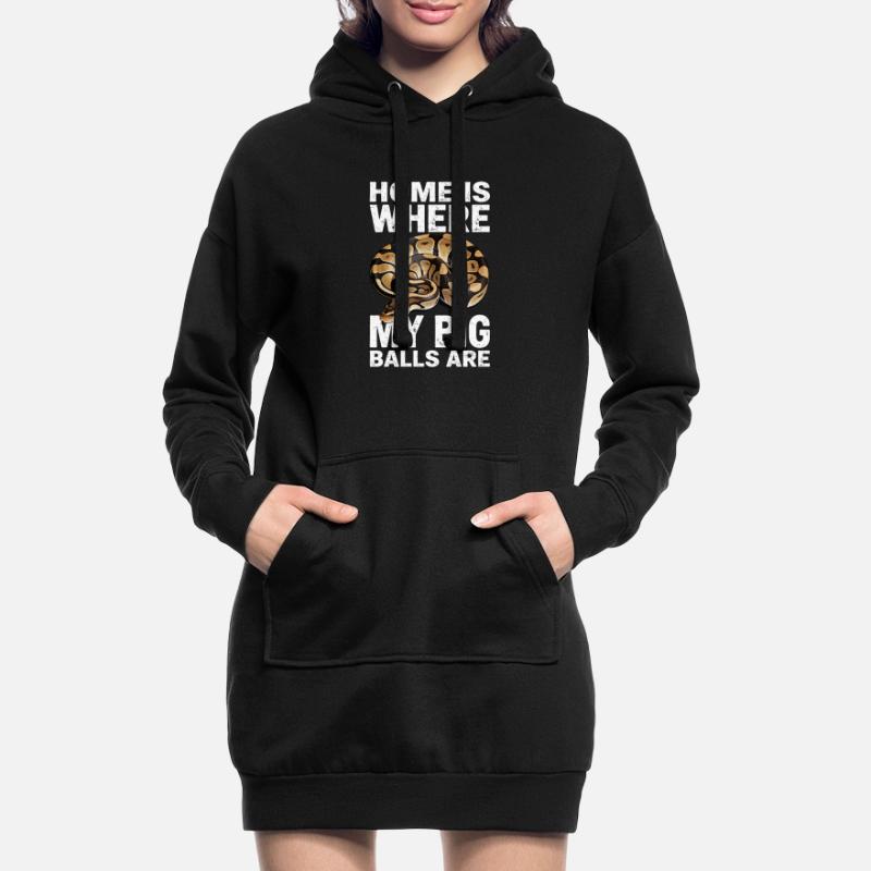 Königspython Schlangen Liebhaber Terrarium Python Hoodie-Kleid