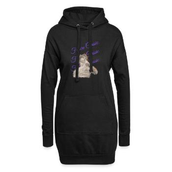 Future Classic – Style artistique rétro - Sweat-shirt à capuche long Femme - noir - Devant