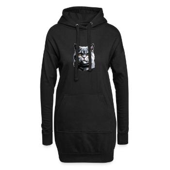 Britisch Kurzhaar Katze BKH Katzenmama Süße Katzen - Hoodie-Kleid - Schwarz - Vorne