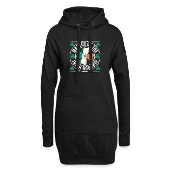 Adieu du Maître des Irlandais, la Saint-Patrick - Sweat-shirt à capuche long Femme - noir - Devant