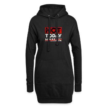Not Today Haman – Lustiges Purim Fest Design - Hoodie-Kleid - Schwarz - Vorne