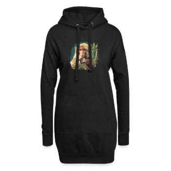 Macaque Macaque - Sweat-shirt à capuche long Femme - noir - Devant