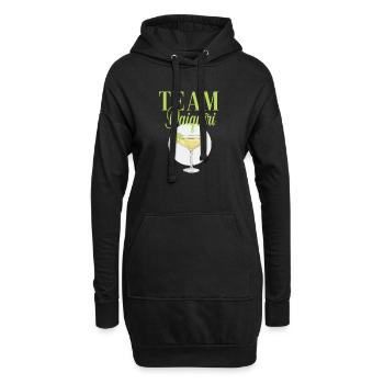 Équipe de cocktails de soirée de jeune fille Daiquiri - Sweat-shirt à capuche long Femme - noir - Devant