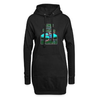 Speerwerwurf: Power Meets Precision - Hoodie-Kleid - Schwarz - Vorne