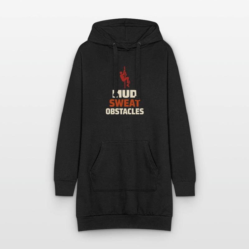 Parcours d’obstacles Course d’obstacles OCR Sweat-shirt à capuche long Femme