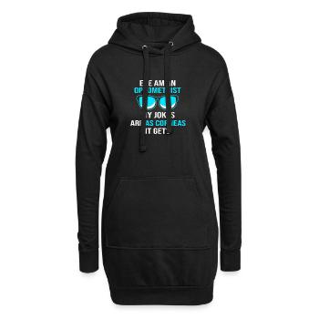 Opticien-ophtalmologiste - Sweat-shirt à capuche long Femme - noir - Devant
