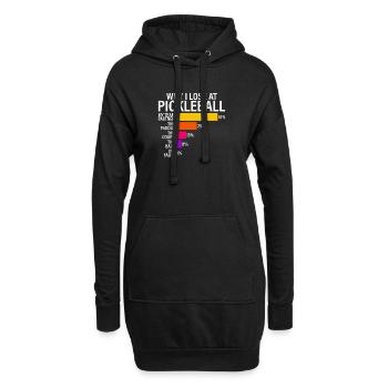 Warum ich beim Pickleball verliere - Hoodie-Kleid - Schwarz - Vorne