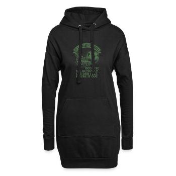 Drôle de football 90 minutes - Sweat-shirt à capuche long Femme - noir - Devant