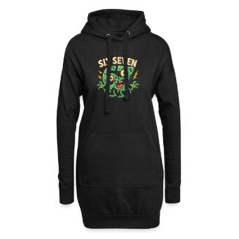 Six Seven 67 Zombie Horror Humor Italian Brainrot - Hoodie-Kleid - Schwarz - Vorne