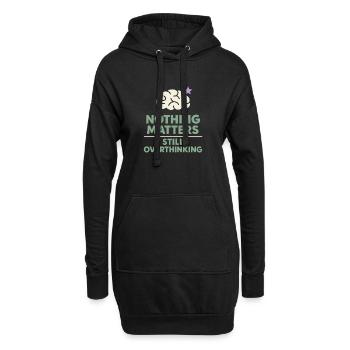 Existenzieller Humor, Nihilismus, Humor, - Hoodie-Kleid - Schwarz - Vorne