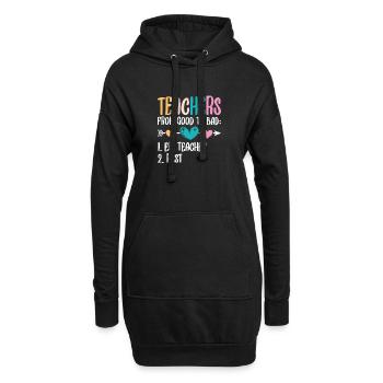 ELL-Lehrer englische Sprache - Hoodie-Kleid - Schwarz - Vorne