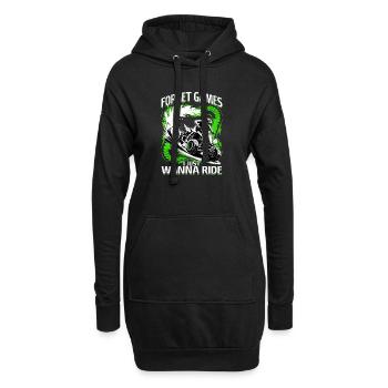 Quad ATV Garçons Hommes Quad Wheeler - Sweat-shirt à capuche long Femme - noir - Devant