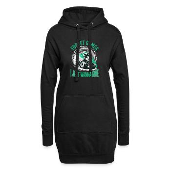 Quad ATV Garçons Hommes Quad Wheeler - Sweat-shirt à capuche long Femme - noir - Devant